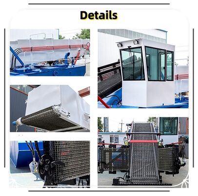 Full Hydraulic Drive Aquatic Weed Harvester High Efficiency Water Grass Collecting Machine Easy Dismantle for Transportation